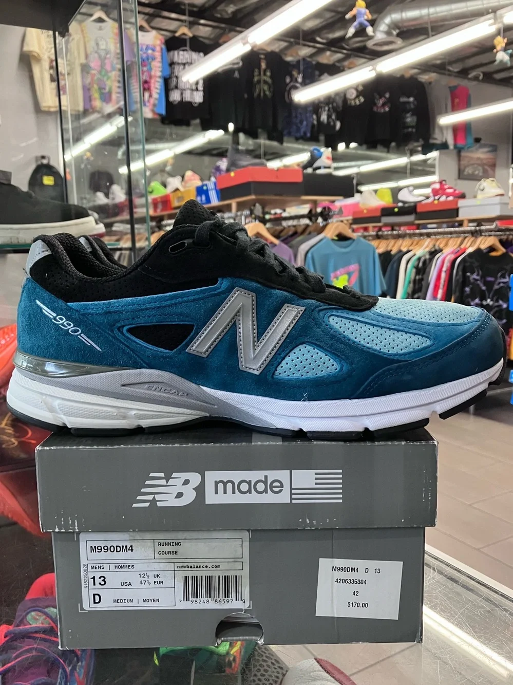 New Balance 990v4 Moroccan Blue Size 13